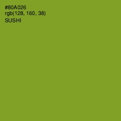 #80A026 - Sushi Color Image