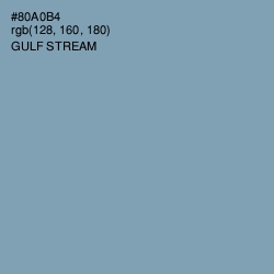 #80A0B4 - Gulf Stream Color Image