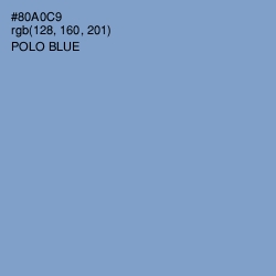 #80A0C9 - Polo Blue Color Image