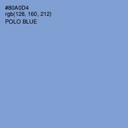 #80A0D4 - Polo Blue Color Image