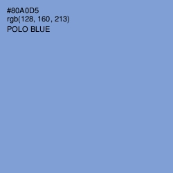 #80A0D5 - Polo Blue Color Image