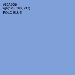 #80A0D9 - Polo Blue Color Image