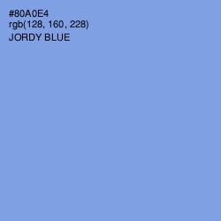 #80A0E4 - Jordy Blue Color Image