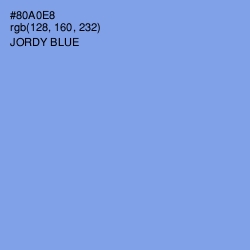 #80A0E8 - Jordy Blue Color Image