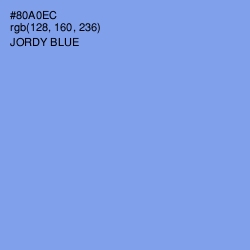 #80A0EC - Jordy Blue Color Image