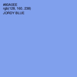 #80A0EE - Jordy Blue Color Image