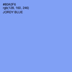 #80A0F6 - Jordy Blue Color Image