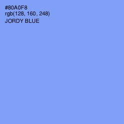 #80A0F8 - Jordy Blue Color Image