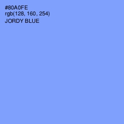 #80A0FE - Jordy Blue Color Image