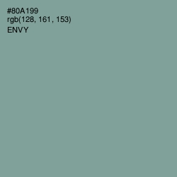 #80A199 - Envy Color Image