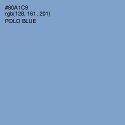 #80A1C9 - Polo Blue Color Image