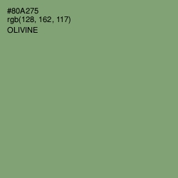 #80A275 - Olivine Color Image