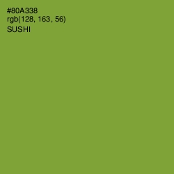 #80A338 - Sushi Color Image