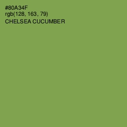 #80A34F - Chelsea Cucumber Color Image