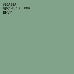 #80A38A - Envy Color Image