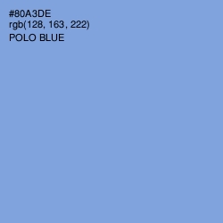 #80A3DE - Polo Blue Color Image