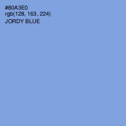 #80A3E0 - Jordy Blue Color Image