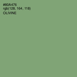 #80A476 - Olivine Color Image