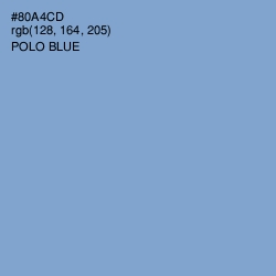 #80A4CD - Polo Blue Color Image
