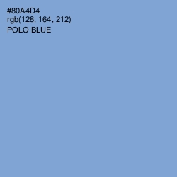 #80A4D4 - Polo Blue Color Image
