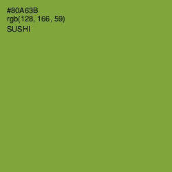 #80A63B - Sushi Color Image