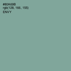 #80A69B - Envy Color Image