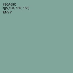 #80A69C - Envy Color Image