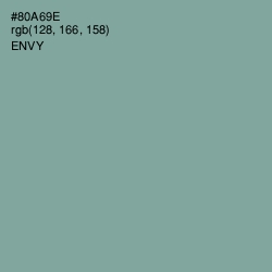 #80A69E - Envy Color Image