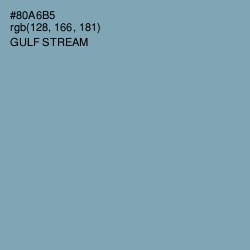 #80A6B5 - Gulf Stream Color Image