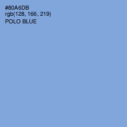 #80A6DB - Polo Blue Color Image