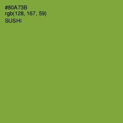 #80A73B - Sushi Color Image