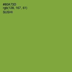 #80A73D - Sushi Color Image