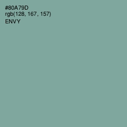 #80A79D - Envy Color Image