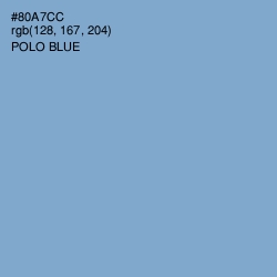 #80A7CC - Polo Blue Color Image