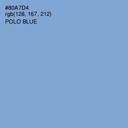 #80A7D4 - Polo Blue Color Image