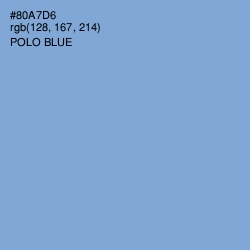 #80A7D6 - Polo Blue Color Image