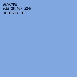 #80A7E0 - Jordy Blue Color Image