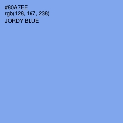 #80A7EE - Jordy Blue Color Image