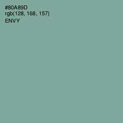 #80A89D - Envy Color Image