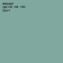 #80A89F - Envy Color Image