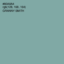 #80A8A4 - Granny Smith Color Image