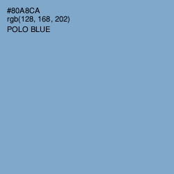 #80A8CA - Polo Blue Color Image