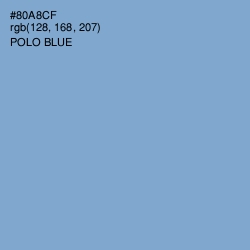 #80A8CF - Polo Blue Color Image