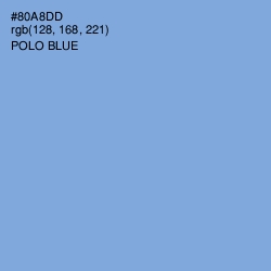 #80A8DD - Polo Blue Color Image