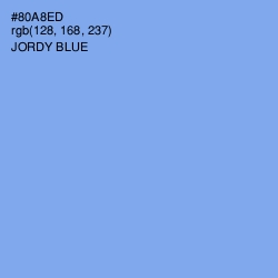 #80A8ED - Jordy Blue Color Image