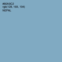 #80A9C2 - Nepal Color Image