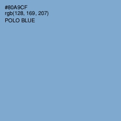 #80A9CF - Polo Blue Color Image