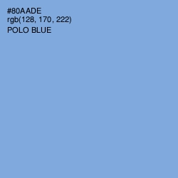#80AADE - Polo Blue Color Image