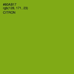 #80AB17 - Citron Color Image