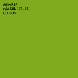 #80AB1F - Citron Color Image